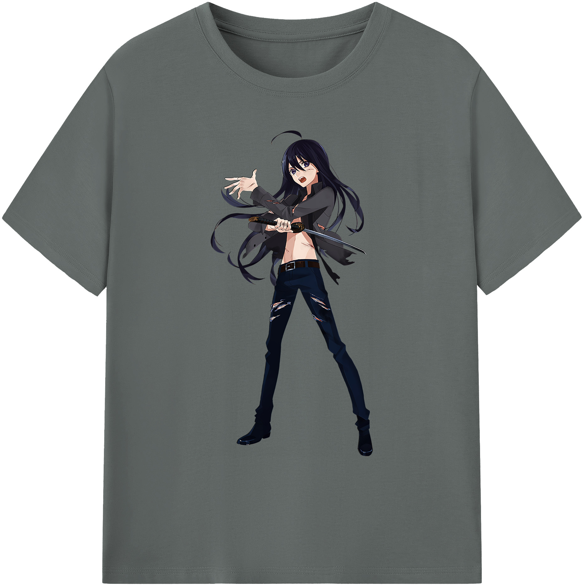 （画像用） 刀剣乱舞 Touken Ranbu 綿100％ メンズ半袖Tシャツ｜肌触りやわらか＆通気性
